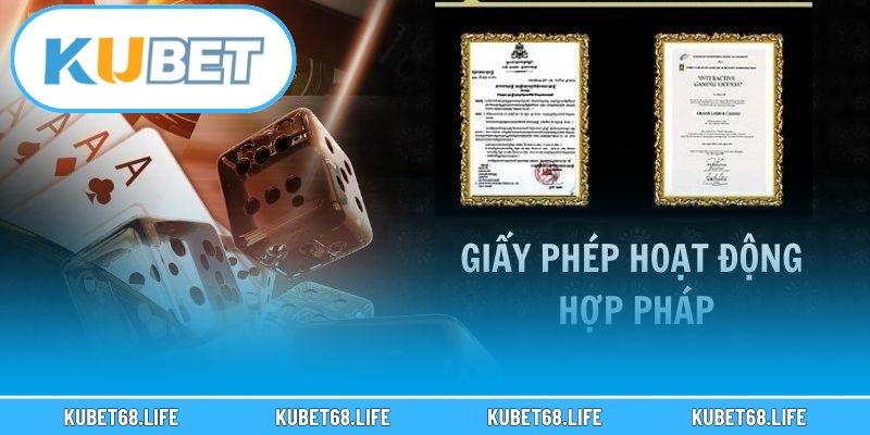 4 giấy phép hoạt động mà nhà cái sở hữu